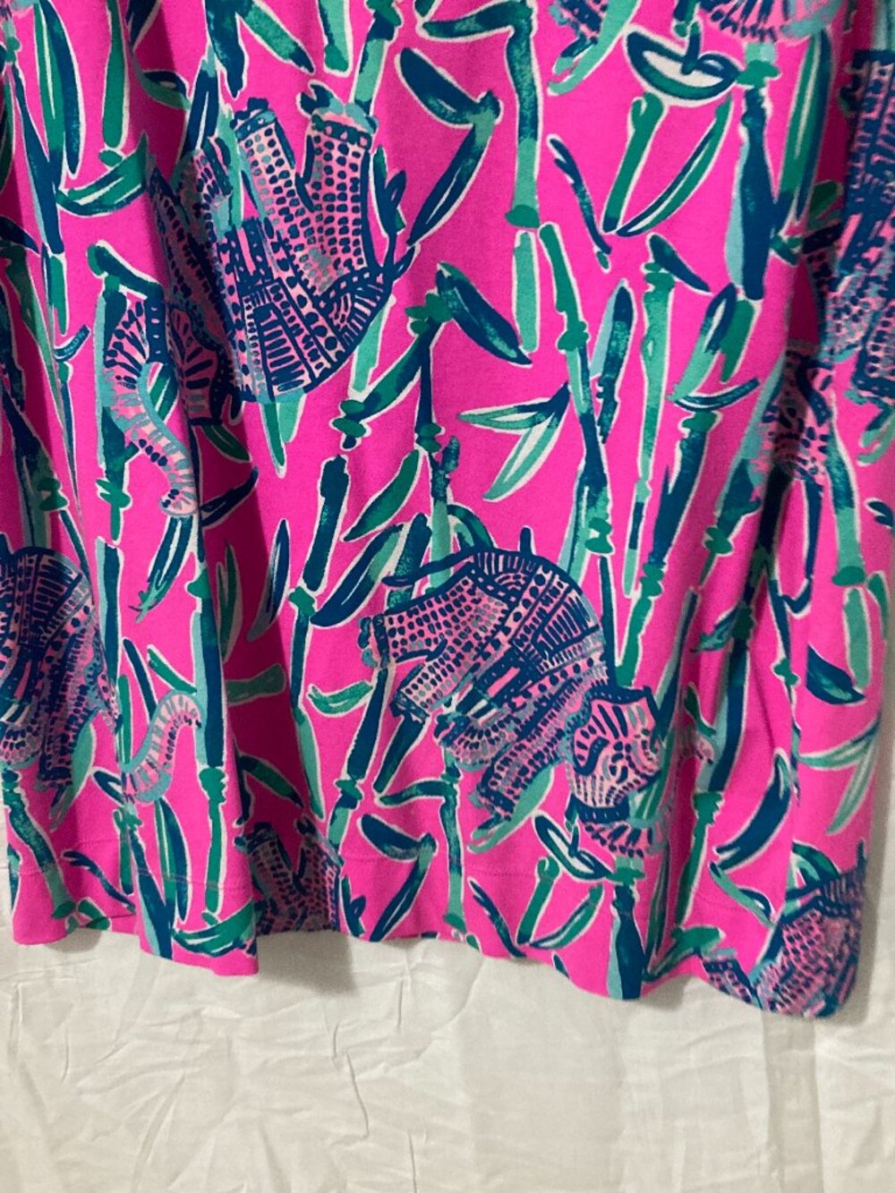 Lily Pulitzer Women S Stretch Blue Purple Pink Dress Casual Graphic Print South - Picture 9 of 12